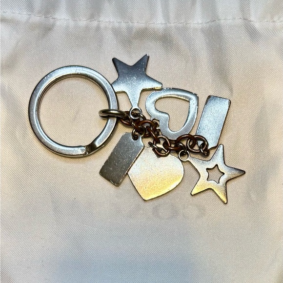 Vintage Coach Stars & Hearts Keychain - Picture 3 of 4